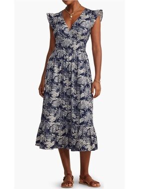 Vineyard Vines Ruffle Hem Poplin Dress